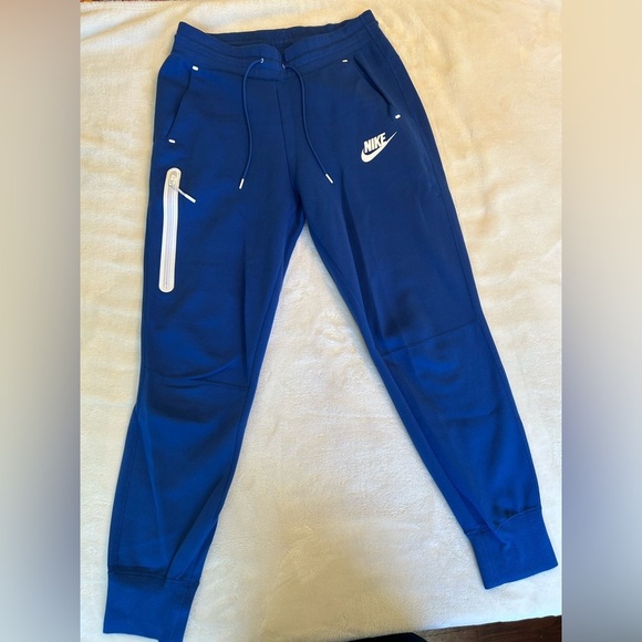 Nike Blue Tech Fleece Joggers - Picture 1 of 4